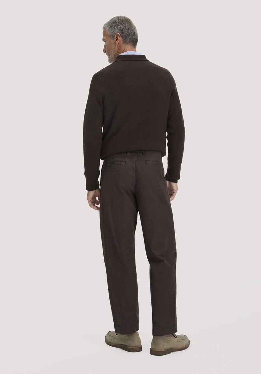 hessnatur Herren Chino RONNEL Relaxed aus Bio-Baumwolle - braun - Größe 31/32