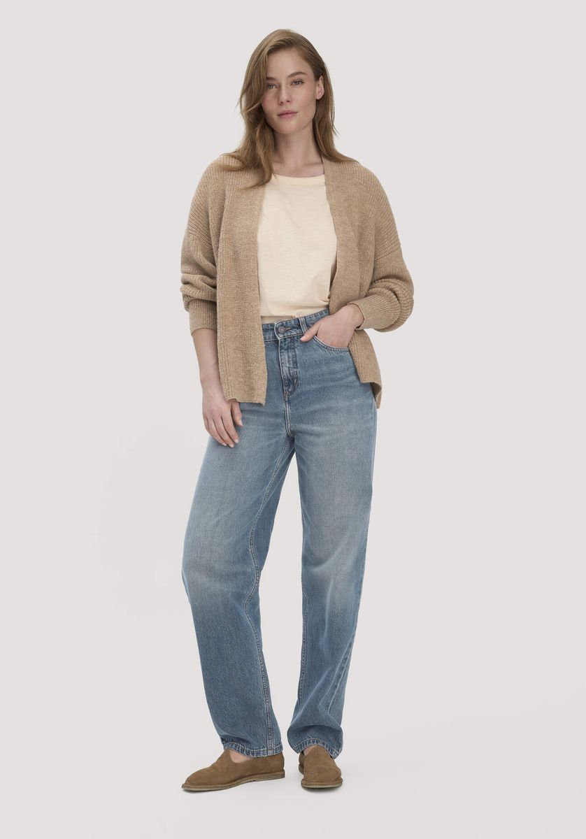 Jeans mit schmal zulaufendem Bein aus Bio-Baumwolle