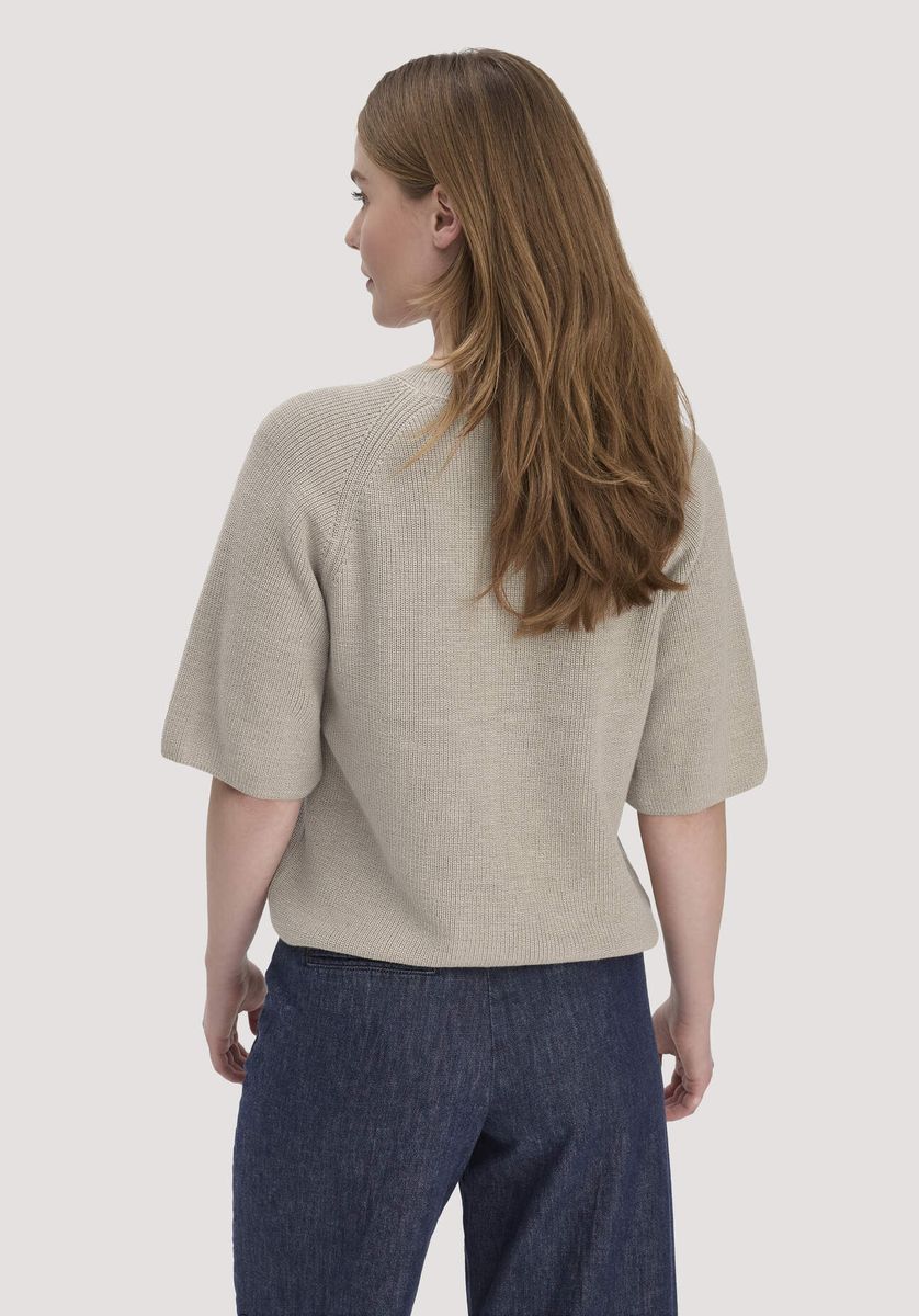 Lässiges Baumwoll-Strickoberteil