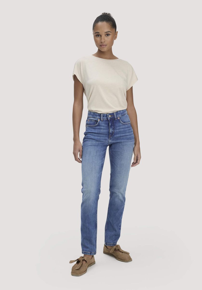 Schlank geschnittene Bio-Denim Jeans