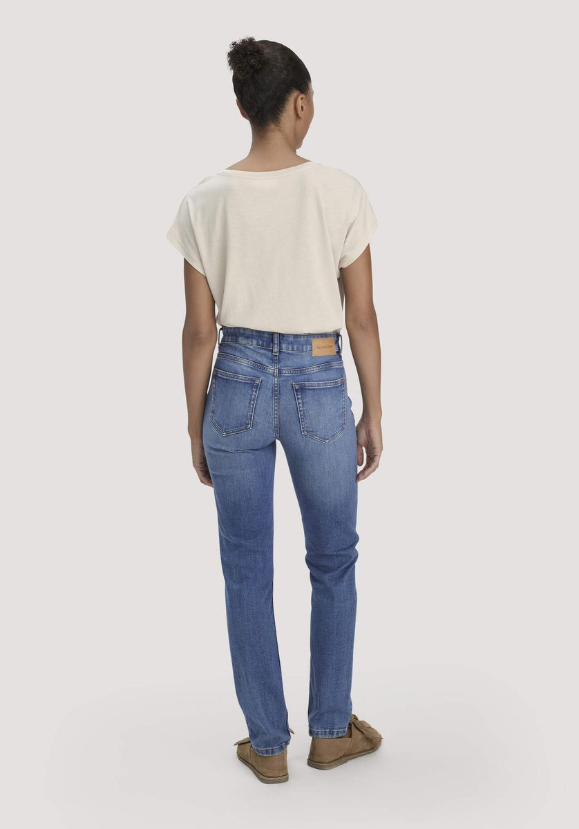 Schlank geschnittene Bio-Denim Jeans