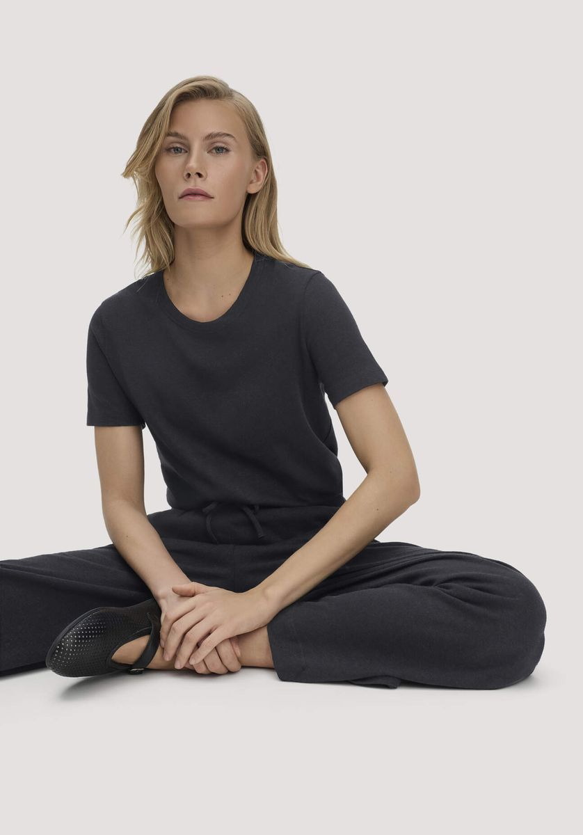 hessnatur Damen Mary Jane Ballerina aus Nappaleder - schwarz - Größe 36