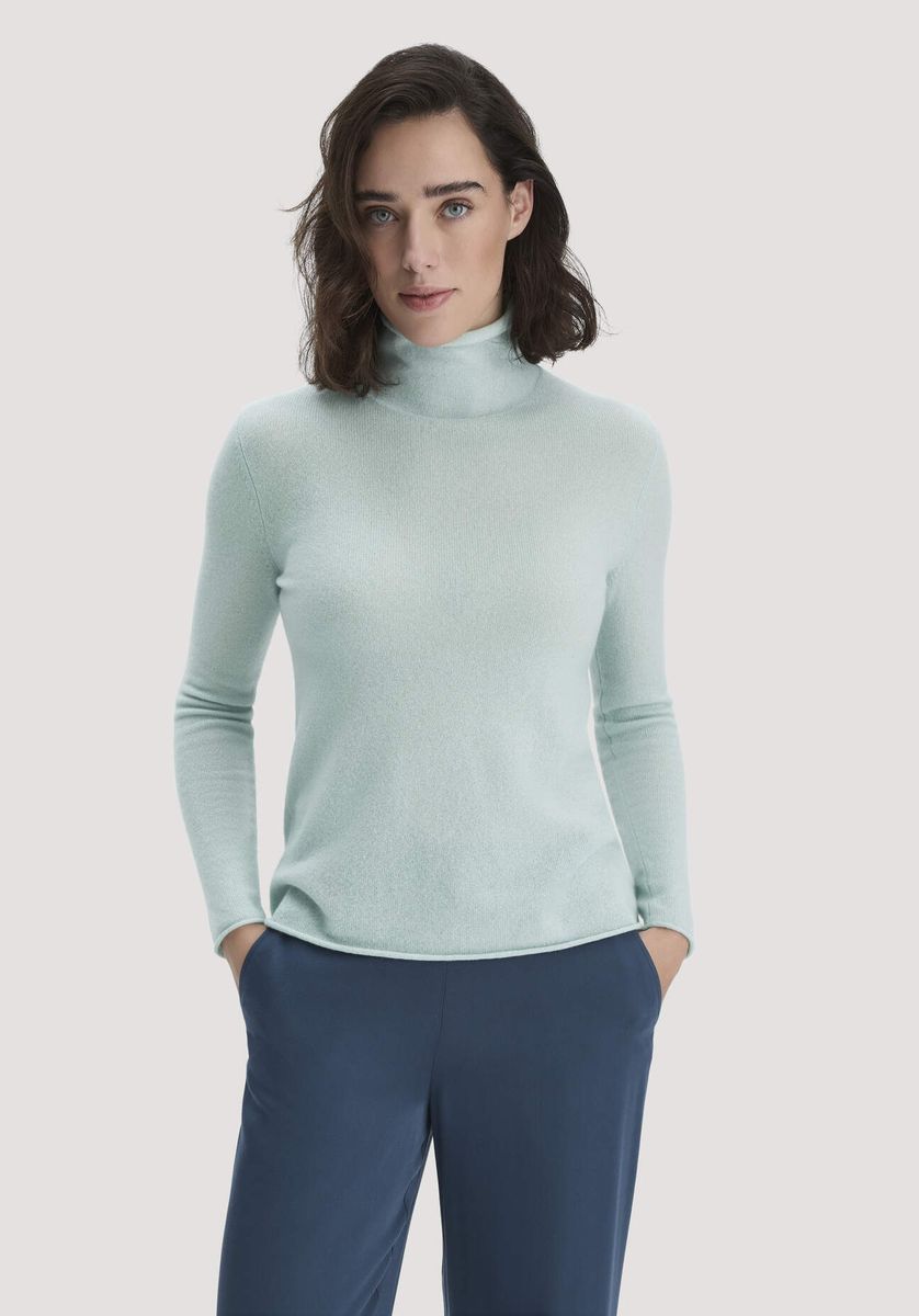 Cashmere Rollkragen Strickoberteil