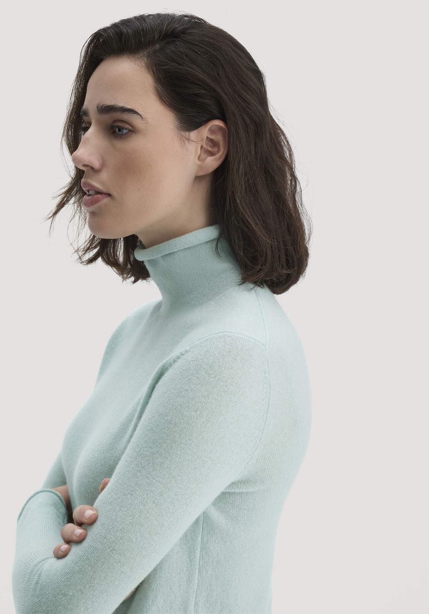 Cashmere Rollkragen Strickoberteil