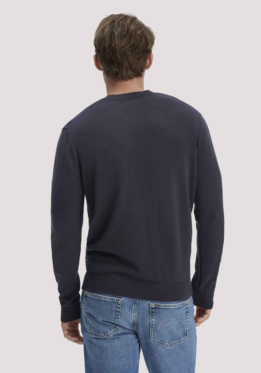 Klassischer Feinstrick-Baumwollpullover