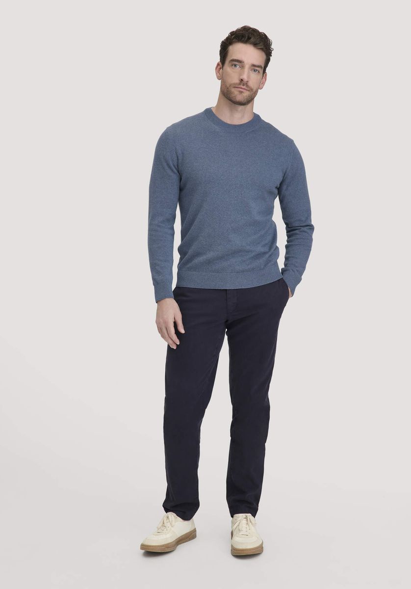 Klassischer Feinstrick-Baumwollpullover