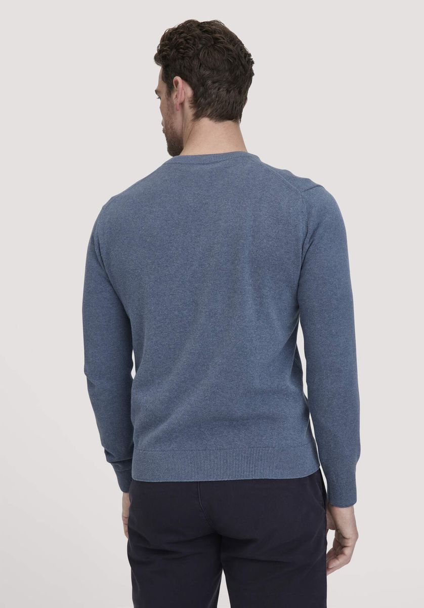 Klassischer Feinstrick-Baumwollpullover