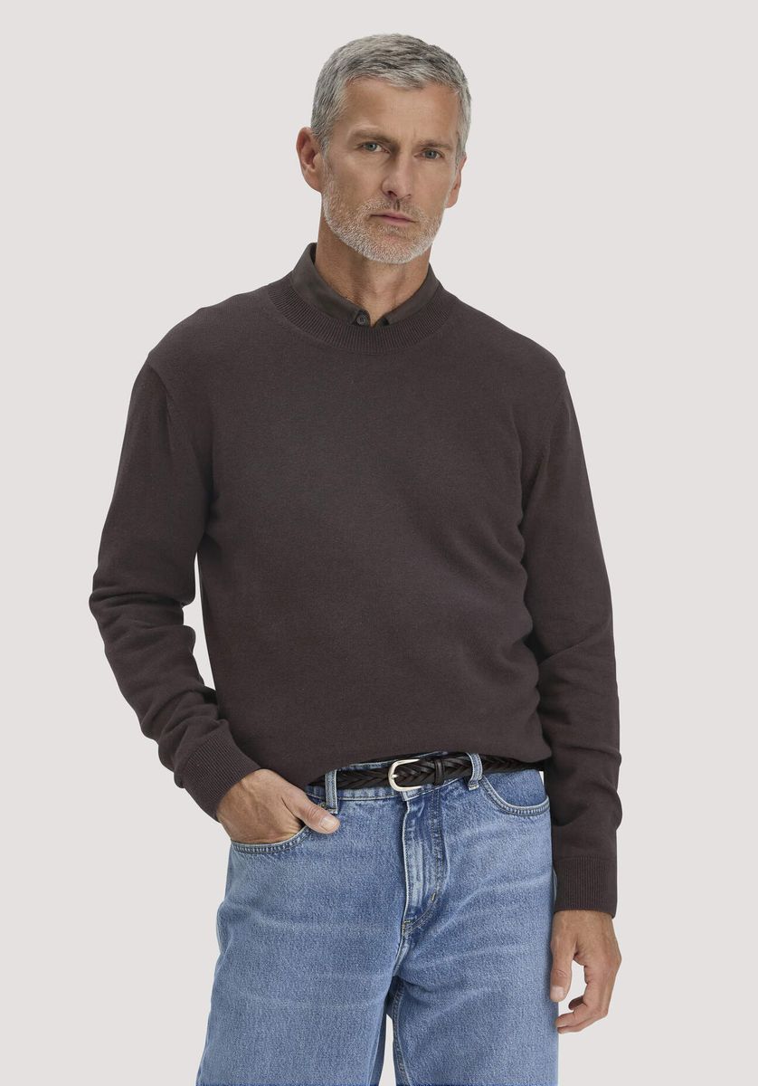 Klassischer Bio-Baumwollpullover