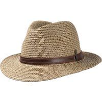 Geflochtener Stroh Fedora Hut mit Band