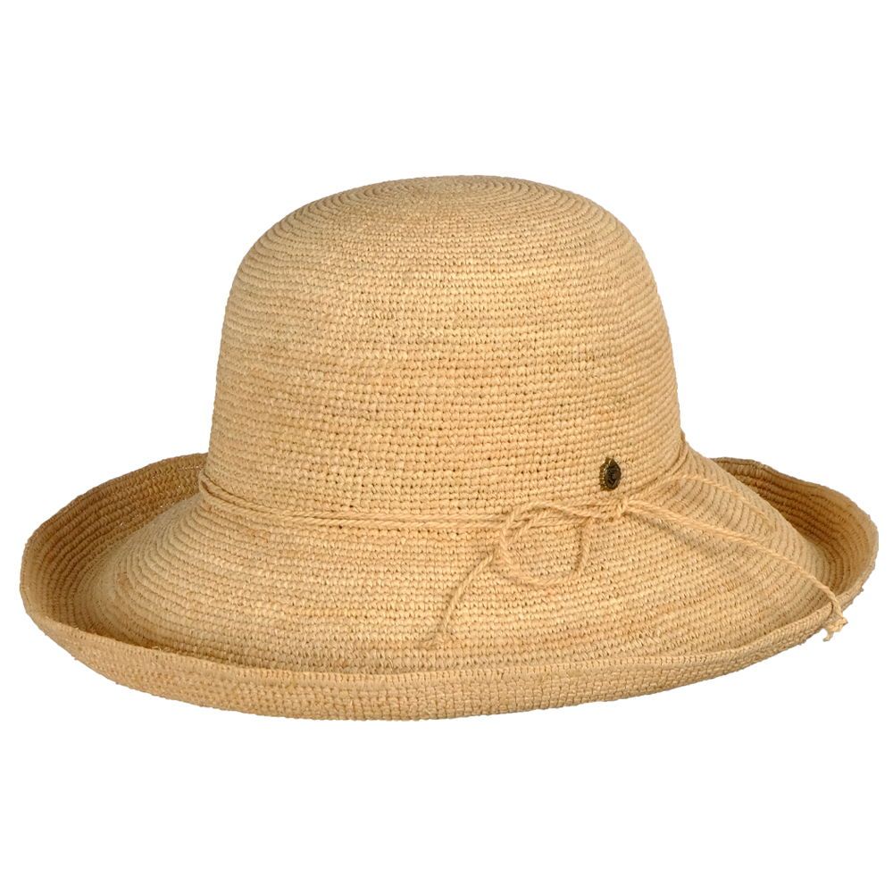 Klassischer Strohhut mit breiter Krempe