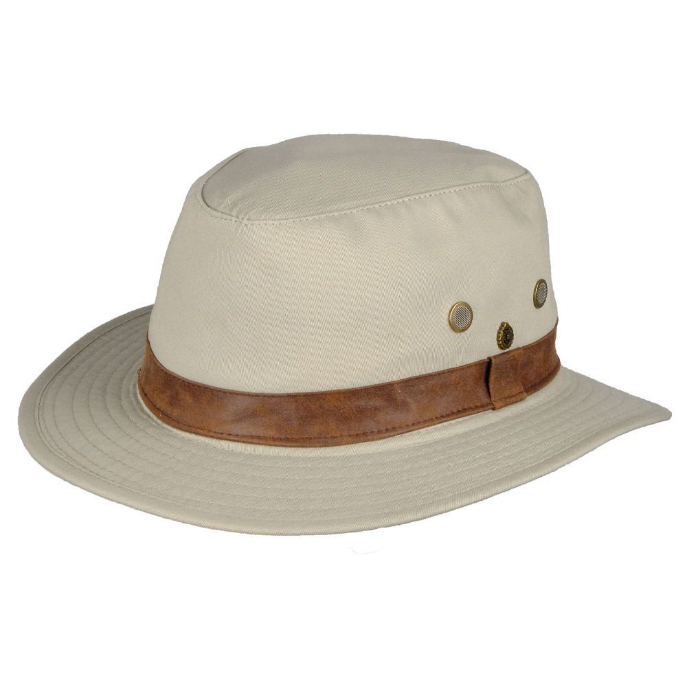 Outdoor Safarihut aus Baumwolle mit Band