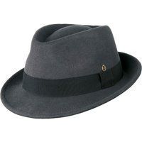 Klassischer dunkelgrauer Filz Trilby Hut