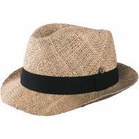 Stroh Trilby Hut mit schwarzem Band