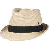 Klassischer Trilby Hut aus Stroh