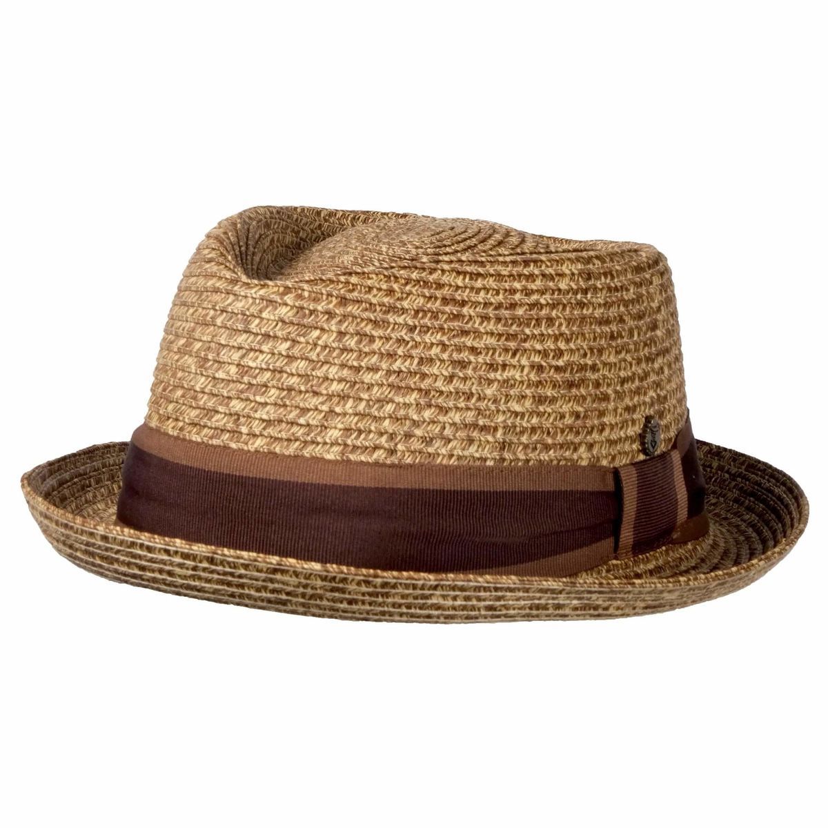 Stylischer Stroh-Fedora-Hut mit Band