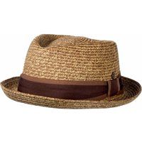 Stylischer Stroh-Fedora-Hut mit Band