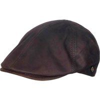 Klassische flache Ledermütze handgefertigt