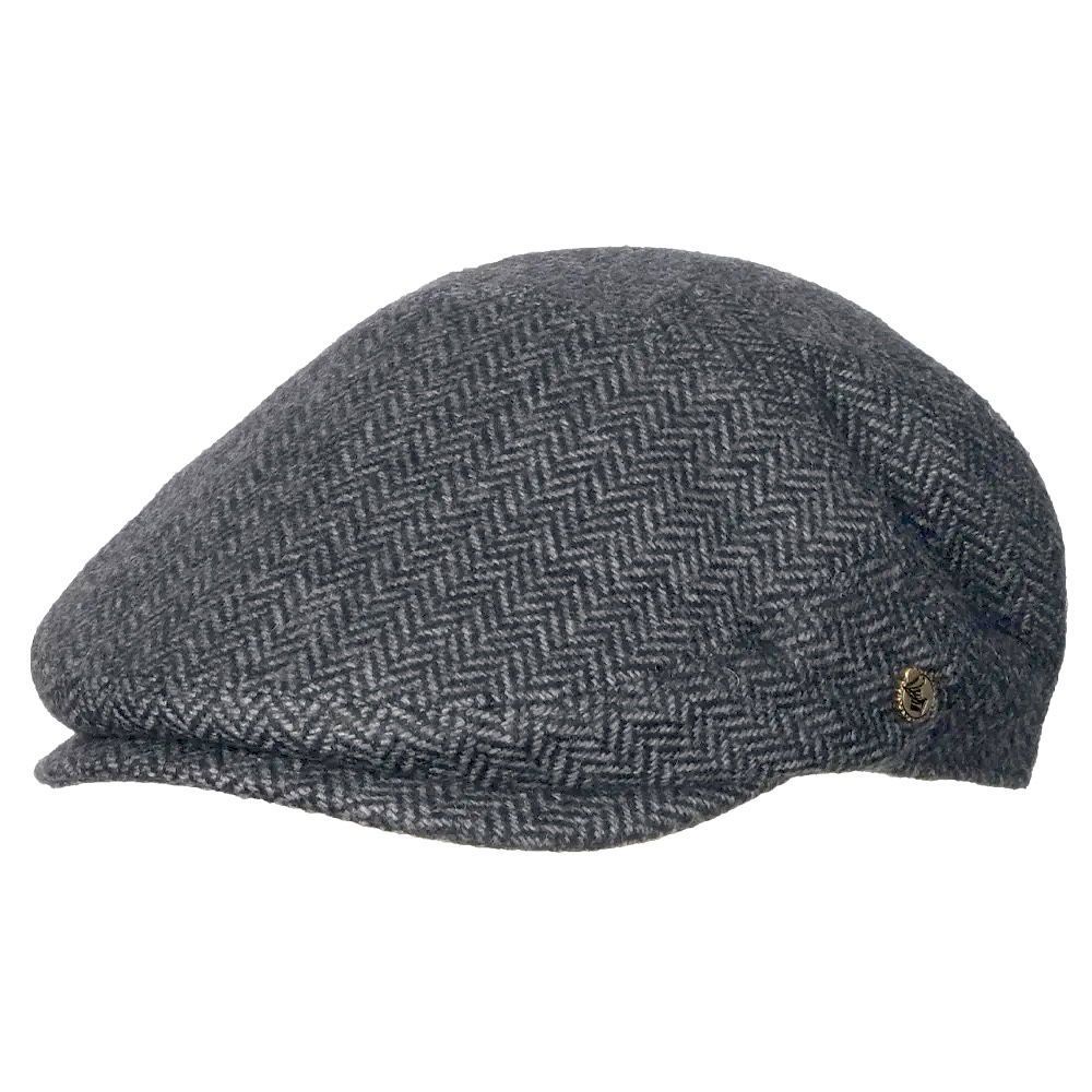Schiebermütze mit Fischgrätenmuster