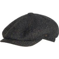 Schiebermütze Bosaro Brood Herringbone Anthrazit-oliv