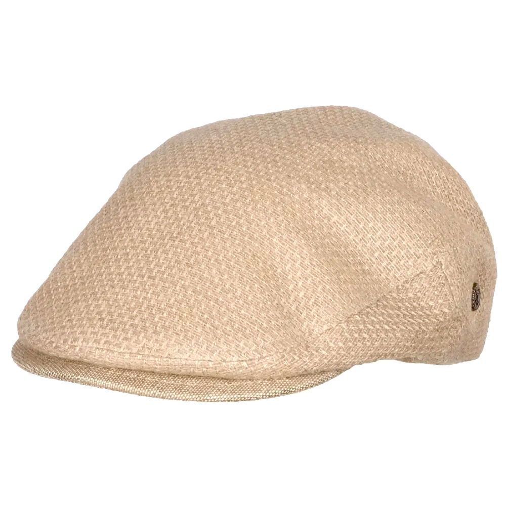 Hanf Schiebermütze Natur Macchiato