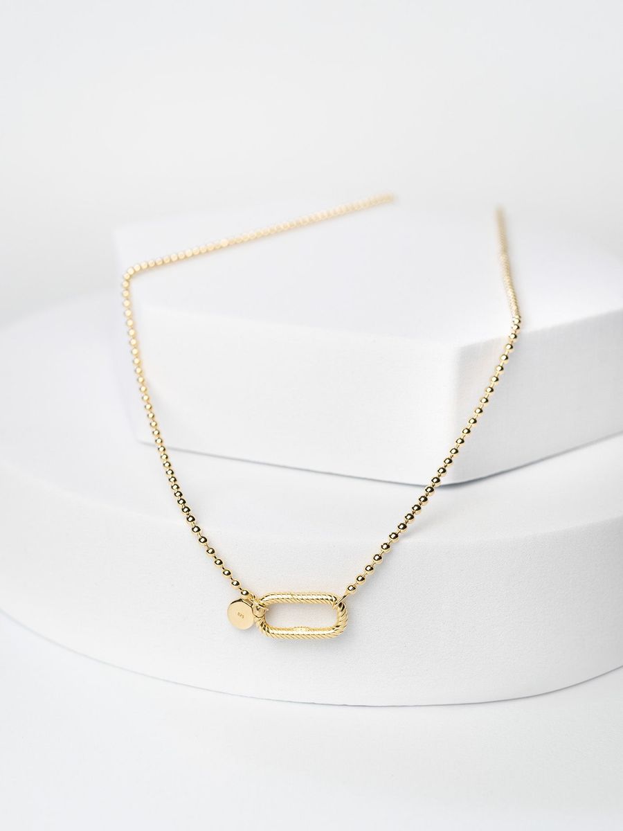 Kugelhalskette O-Verschluss GOLD - Fejn