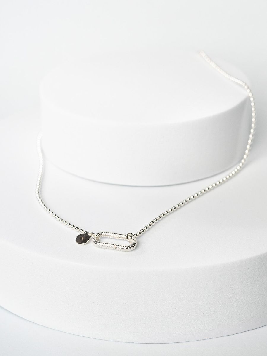 Kugelhalskette O-Verschluss SILBER - Fejn