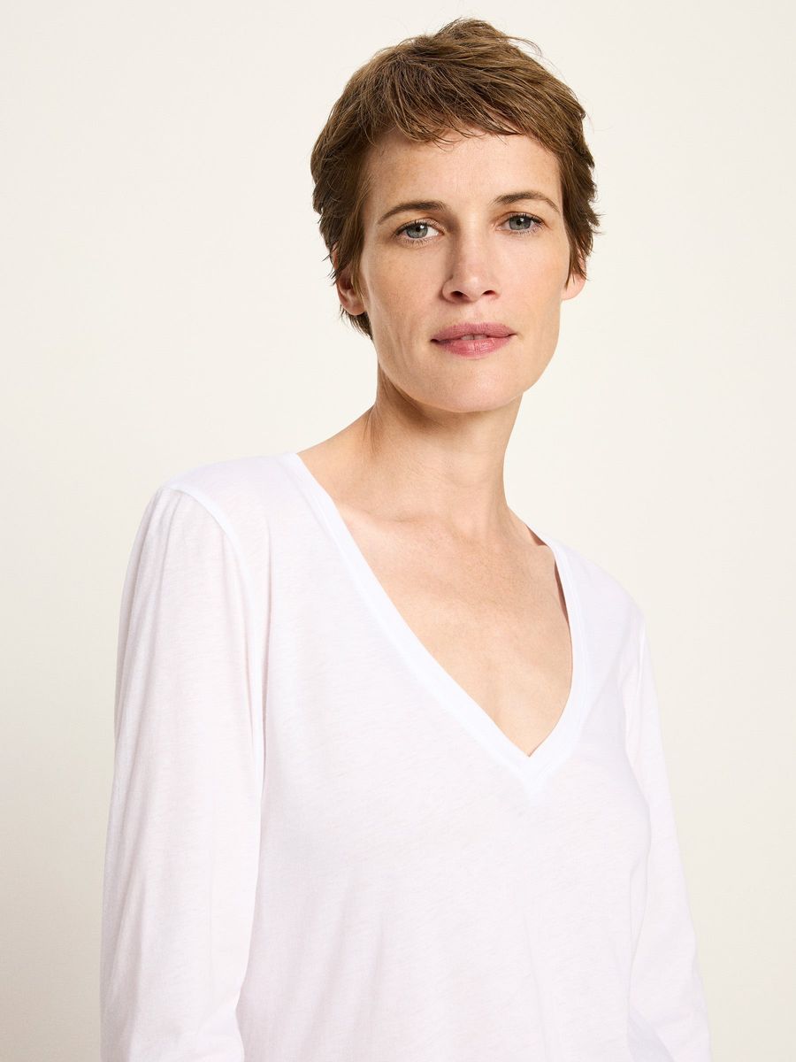 Shirt mit V-Ausschnitt (GOTS)
