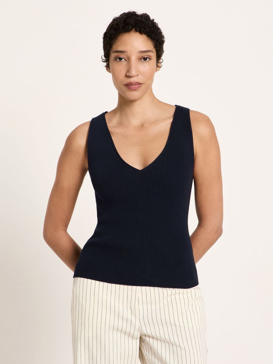 Rippenstrick Top (GOTS)