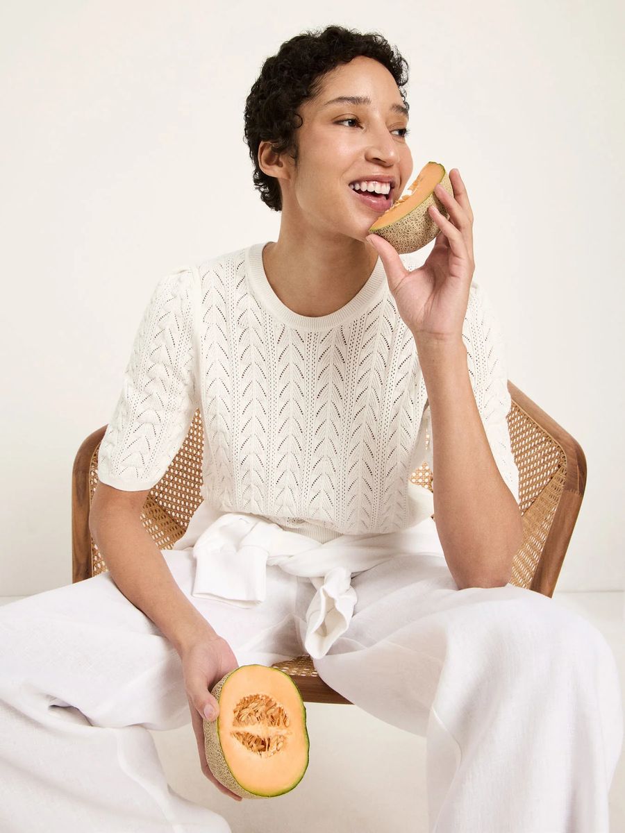 Kurzarmpullover (GOTS)