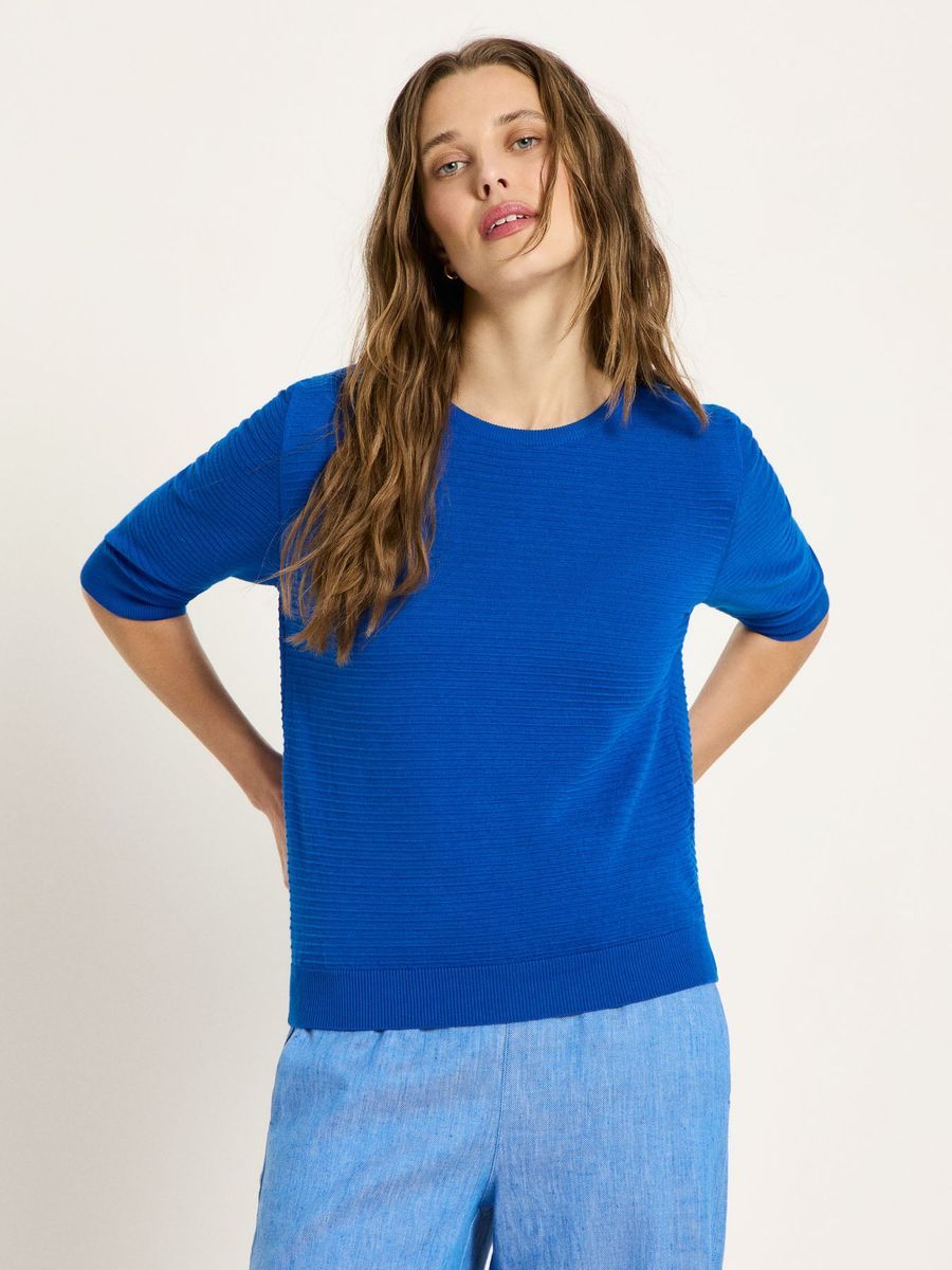 Halbarmpullover (GOTS)
