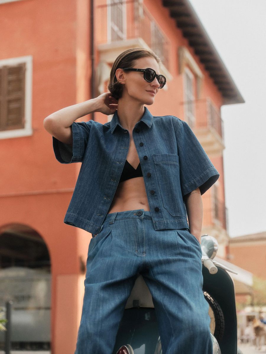 Jeansshirt (GOTS)