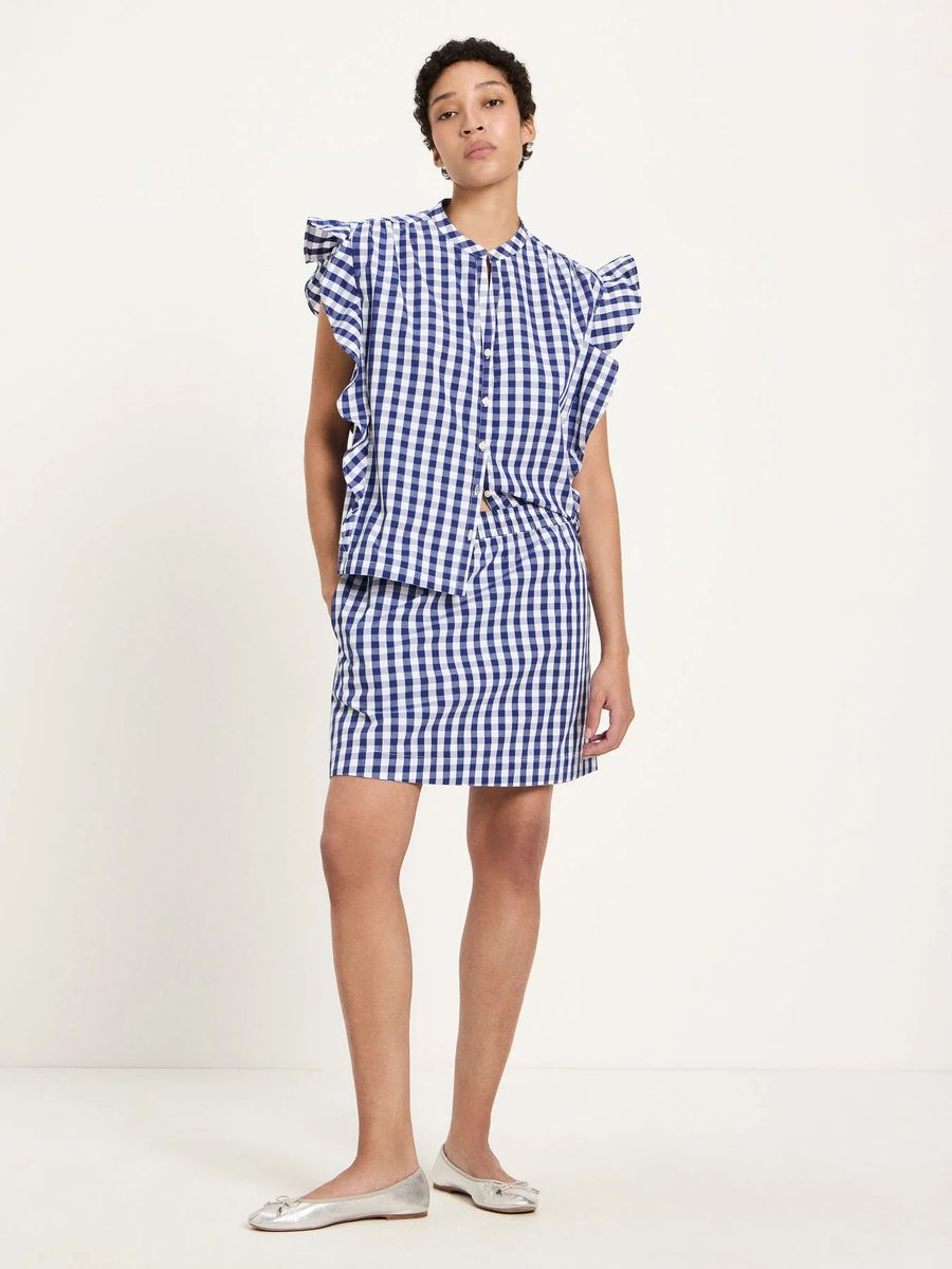 Vichy-Karo Bluse (GOTS)