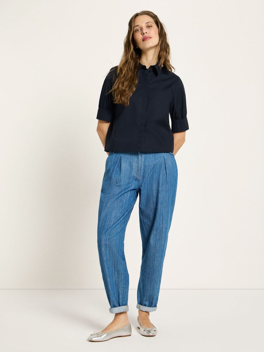 Bluse mit Puffärmeln (GOTS)
