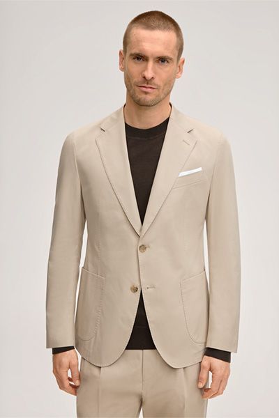 Windsor Giorno Beige Baumwollmix-Sakko mit AMF-Stitching