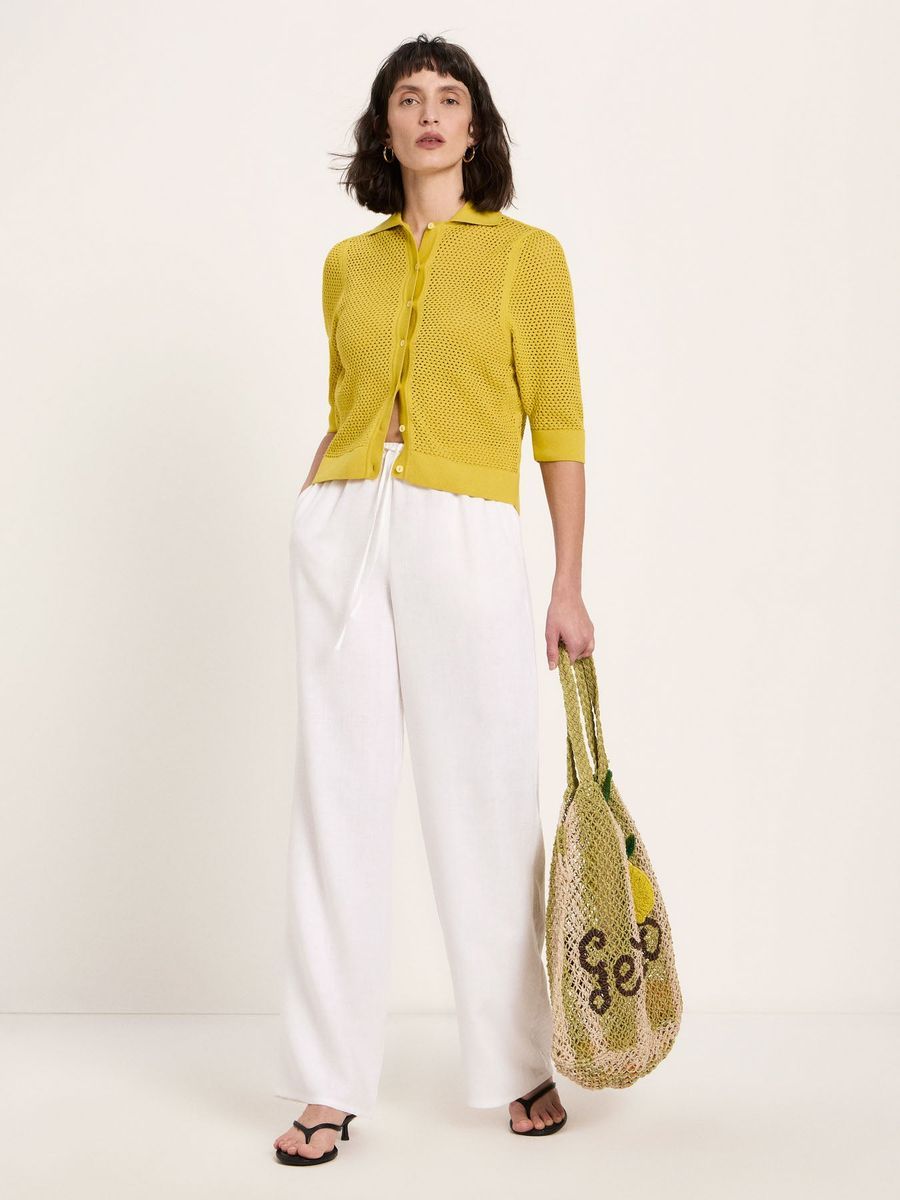 Strickjacke kurzarm (GOTS)