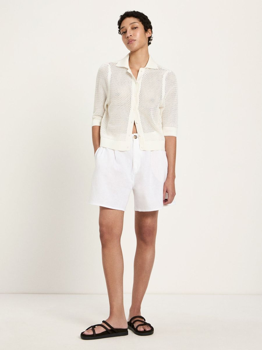 Strickjacke kurzarm (GOTS)