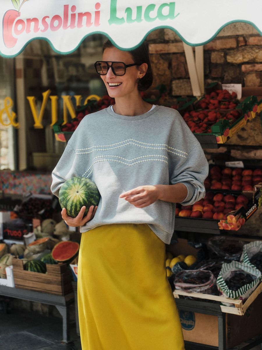 Statementsweatshirt (GOTS)