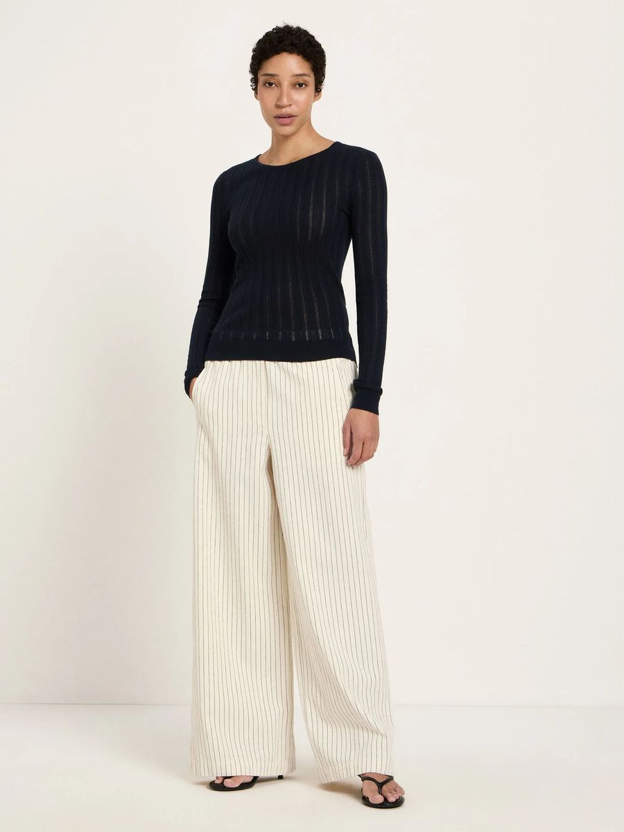Pointelle-Pullover (GOTS)