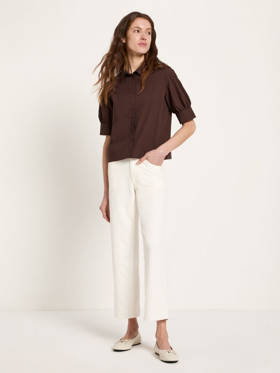 Bluse mit Puffärmeln (GOTS)