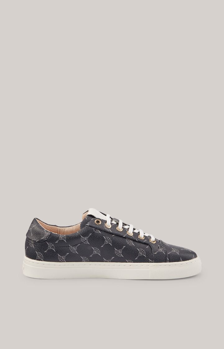 JOOP! Cortina Coralie Dunkelblaue gemusterte Leder-Sneakers