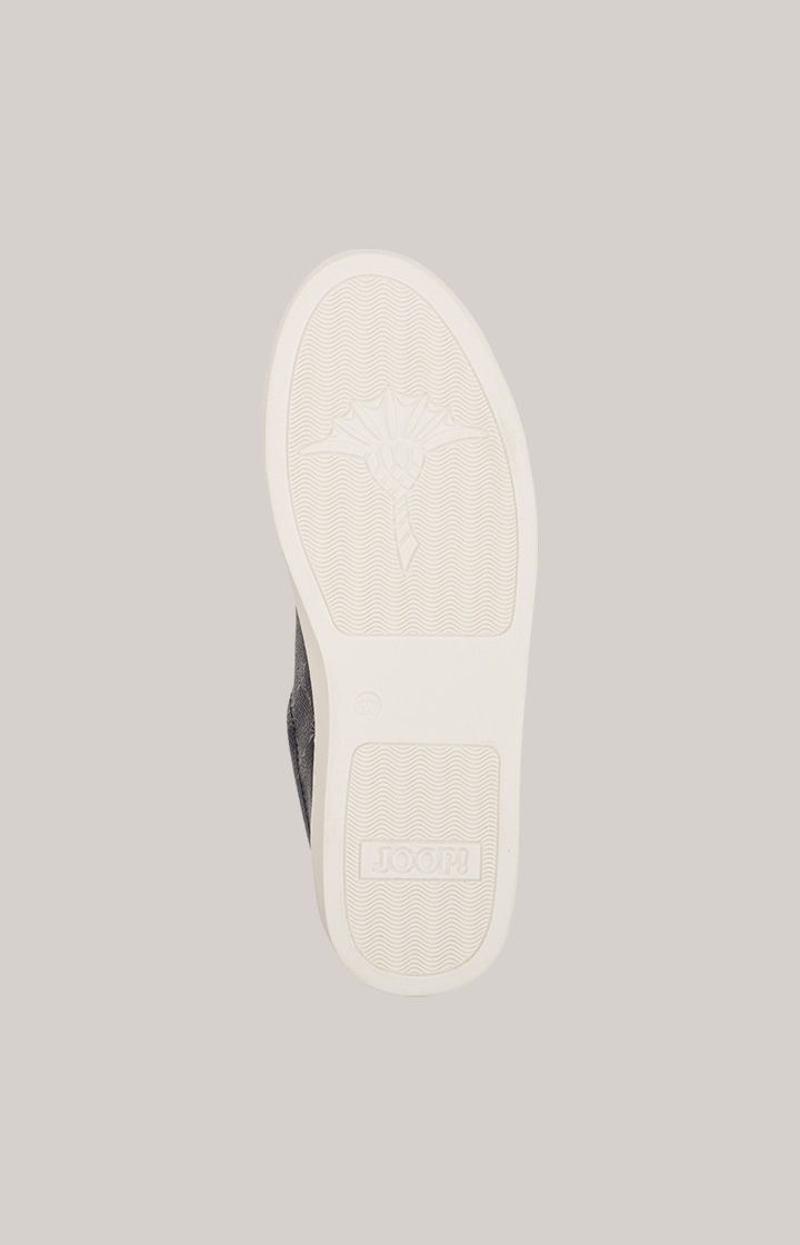 JOOP! Cortina Coralie Dunkelblaue gemusterte Leder-Sneakers