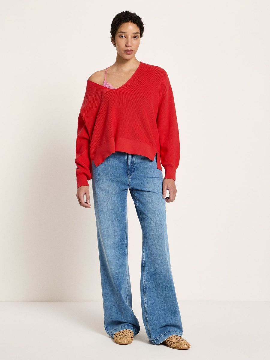 Pullover mit V-Ausschnitt (GOTS)