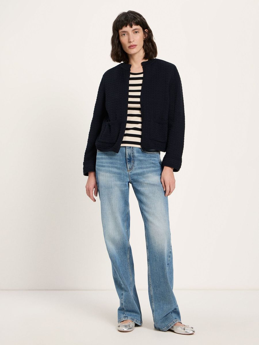 Strickjacke mit Struktur (GOTS)