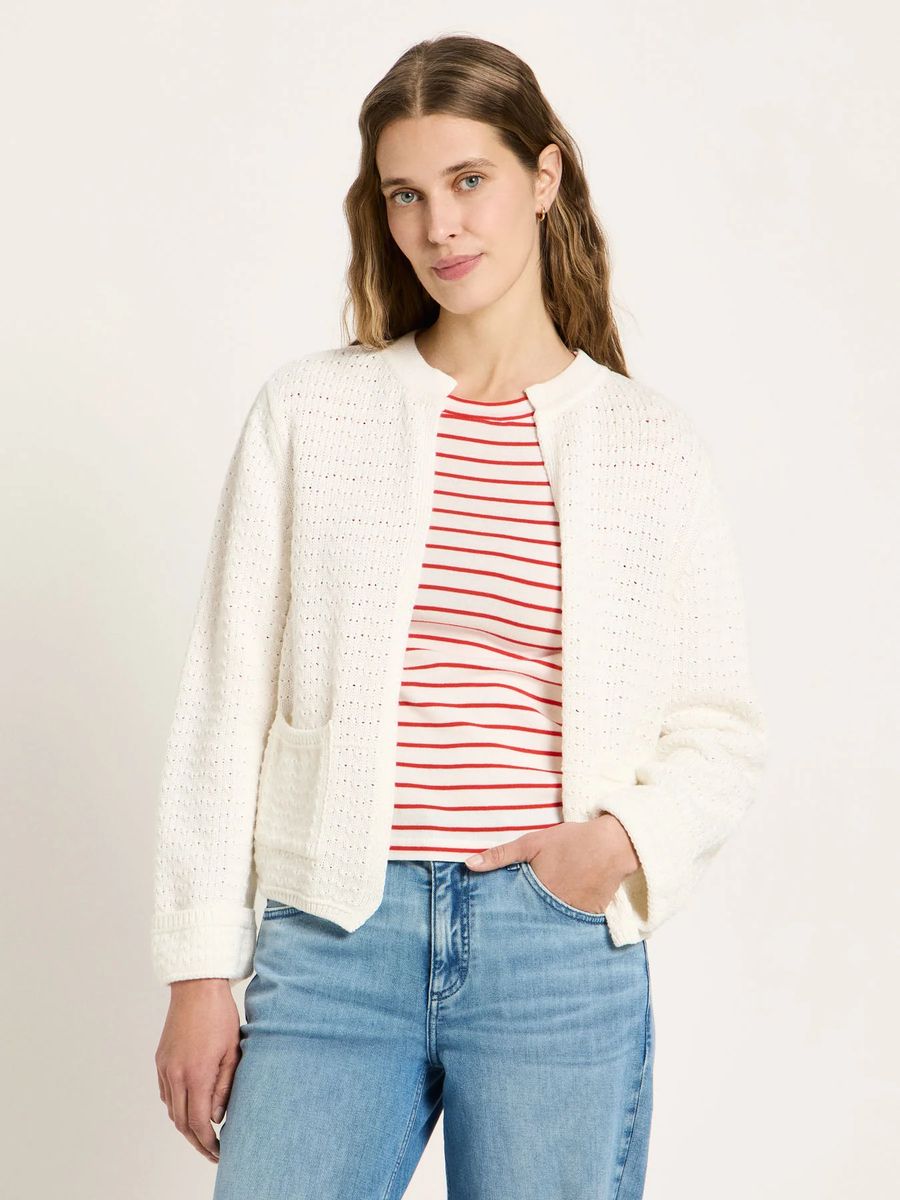 Strickjacke mit Struktur (GOTS)