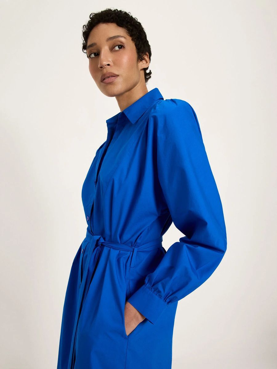 Kleid mit Kräuseln (GOTS)