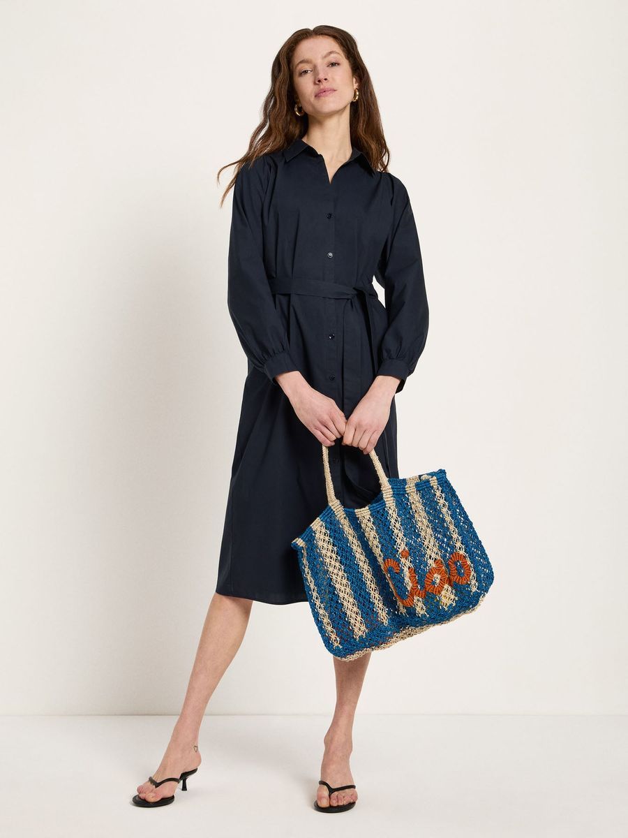 Kleid mit Kräuseln (GOTS)