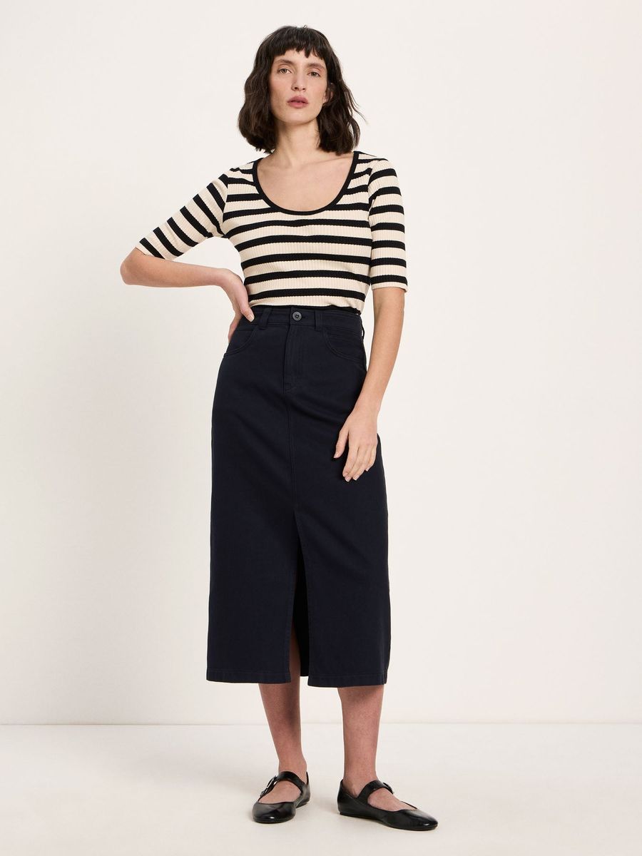 Rock mit Schlitz (GOTS)