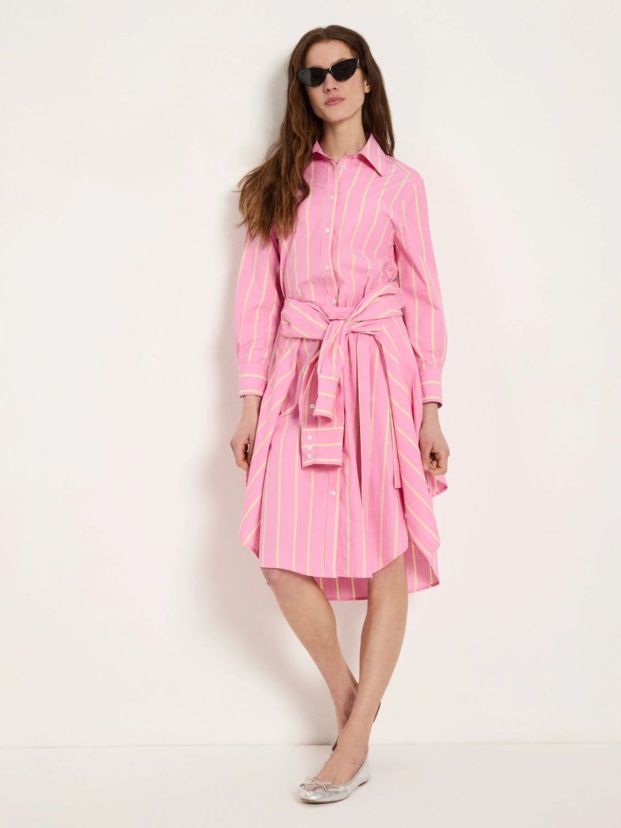 Streifen-Midikleid (GOTS)