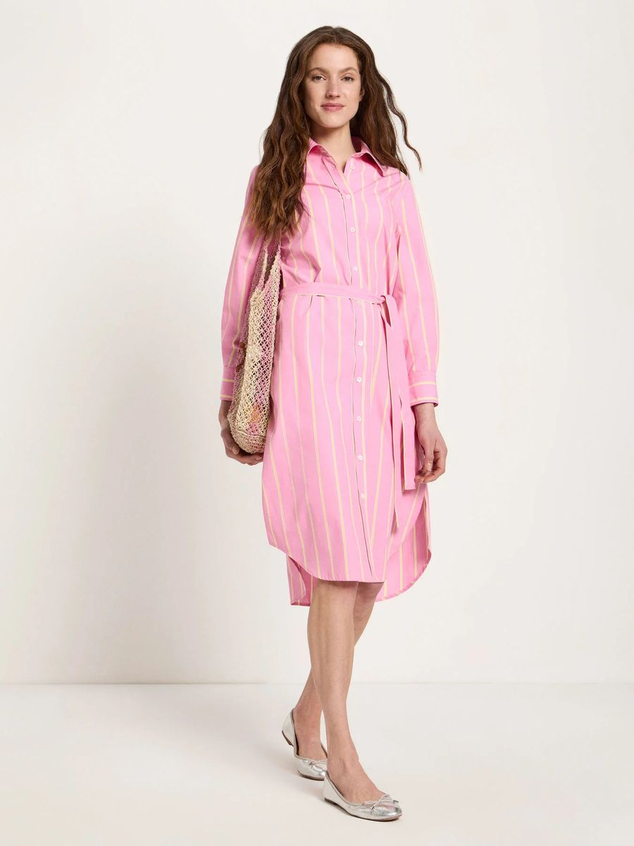 Streifen-Midikleid (GOTS)