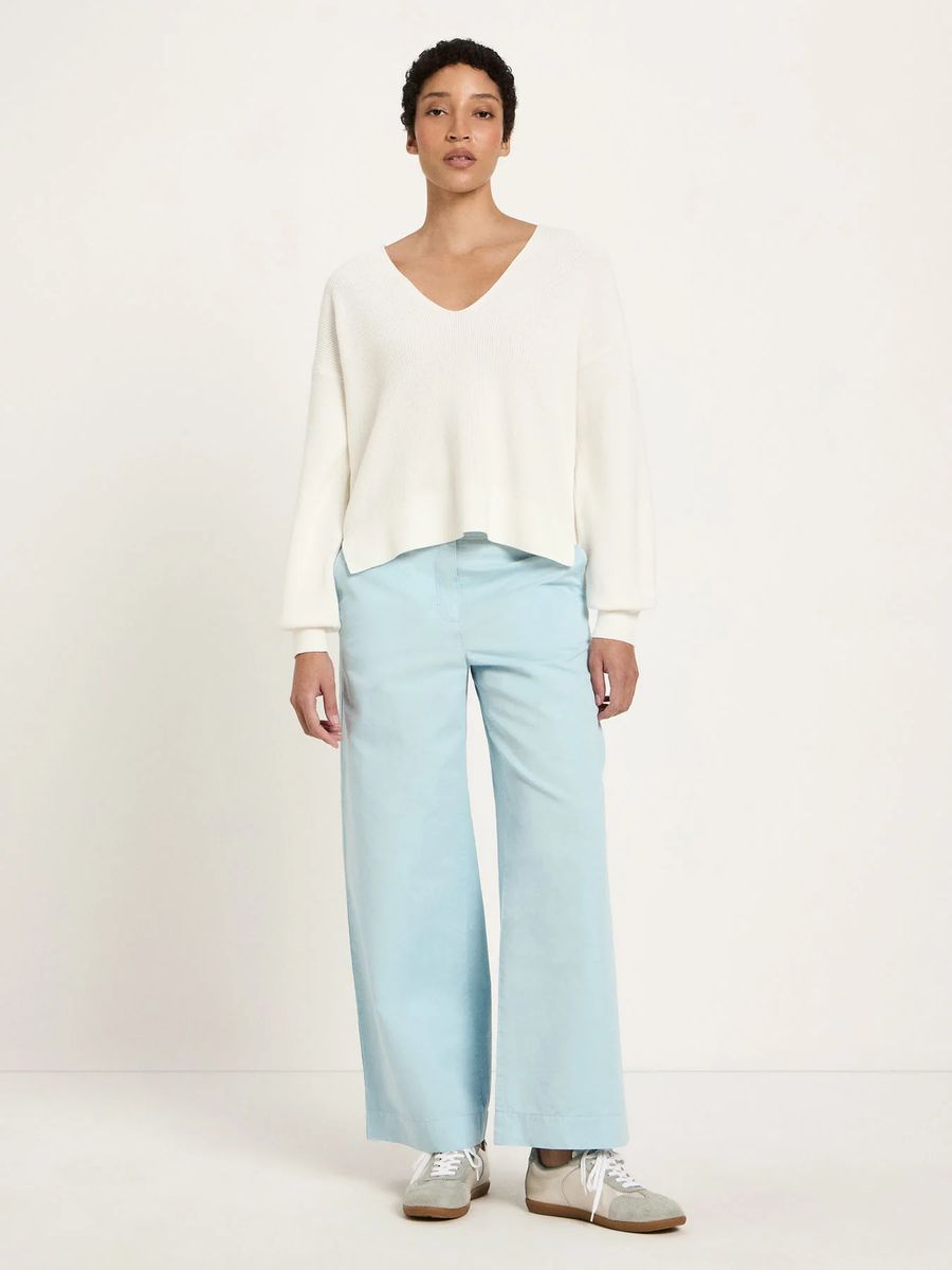 Pullover mit V-Ausschnitt (GOTS)